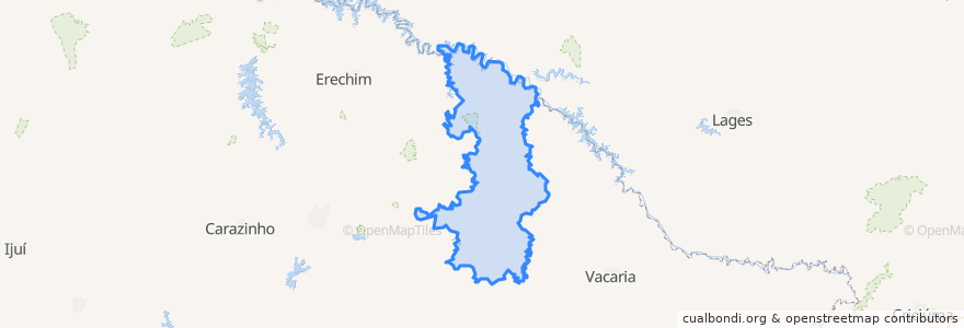 Mapa de ubicacion de Região Geográfica Imediata de Lagoa Vermelha.