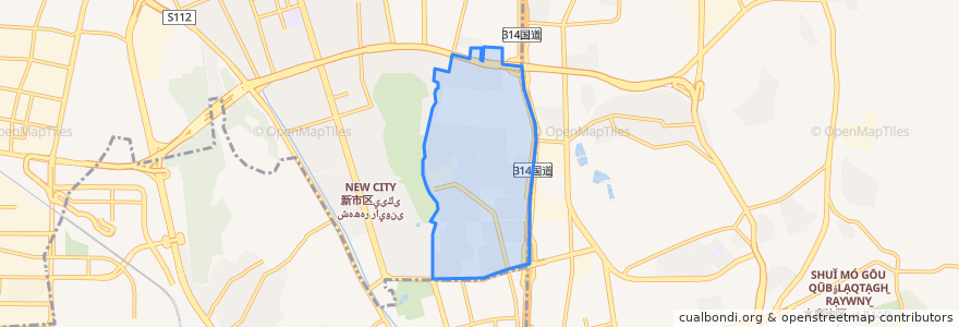 Mapa de ubicacion de 银川路街道.