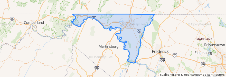 Mapa de ubicacion de Washington County.