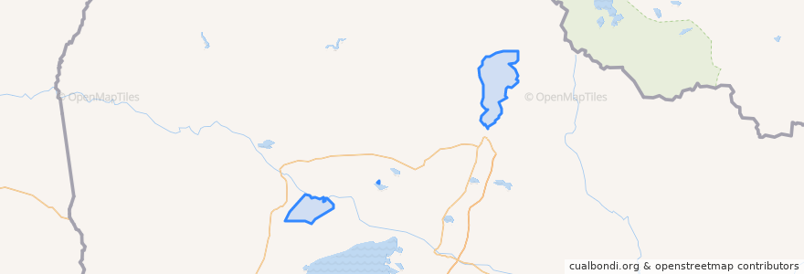 Mapa de ubicacion de Lasti Township.