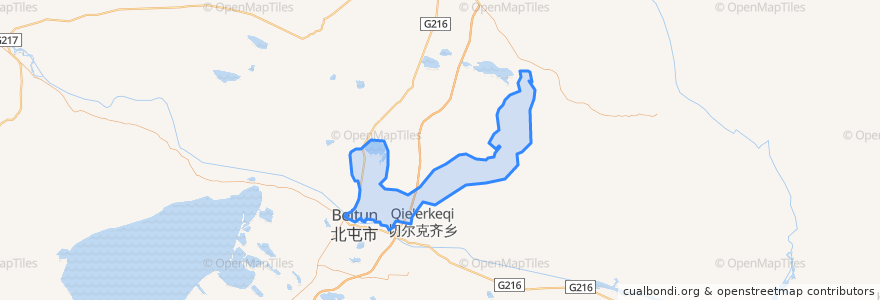 Mapa de ubicacion de 阿克吐木斯克牧场 اقتۇمسىق مال شارۋاشىلىعى الاڭىنداعى.