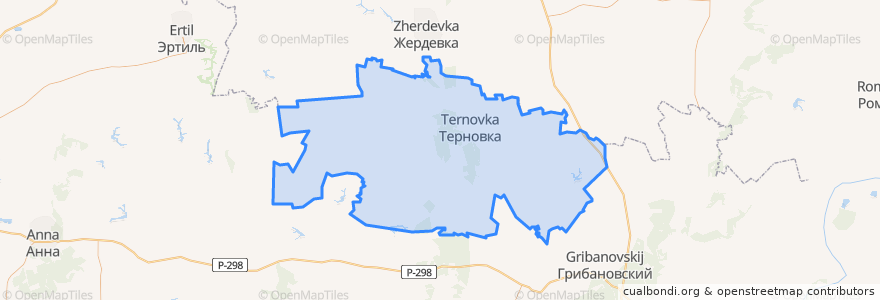 Mapa de ubicacion de Ternovsky District.