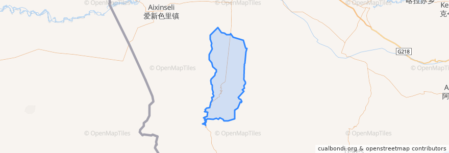 Mapa de ubicacion de 加尕斯台镇 جاغىستاي بازىرى.