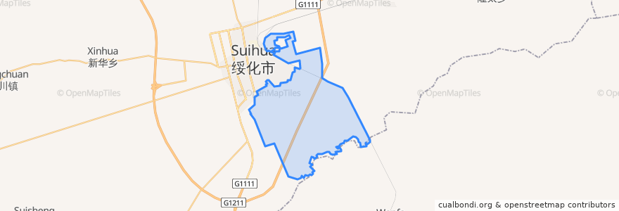 Mapa de ubicacion de 东兴办事处.