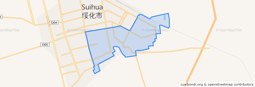 Mapa de ubicacion de 紫来办事处.