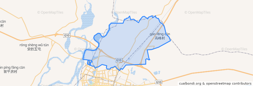 Mapa de ubicacion de Beihua Subdistrict.