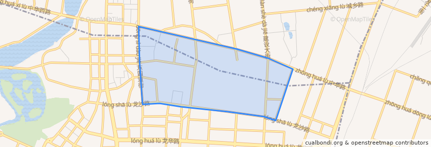 Mapa de ubicacion de 中华街道.