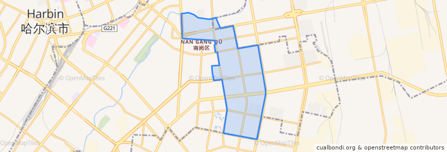 Mapa de ubicacion de Xianfenglu Subdistrict.