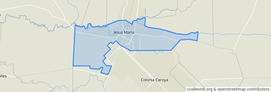 Mapa de ubicacion de Municipio de Jesús María.