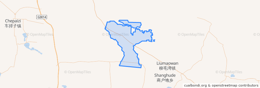 Mapa de ubicacion de 兵团一二一团.