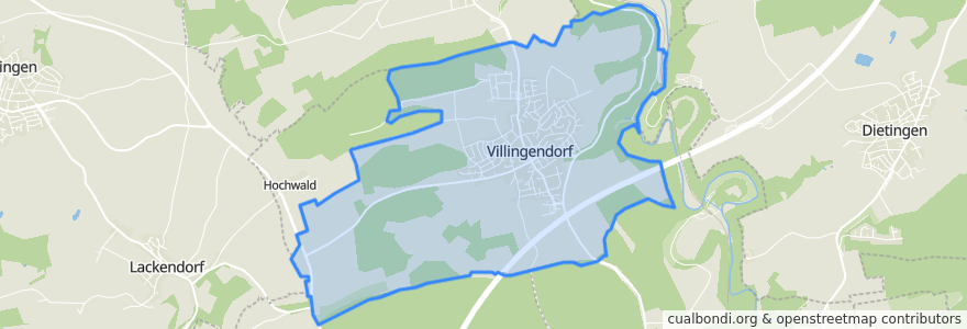 Mapa de ubicacion de Villingendorf.