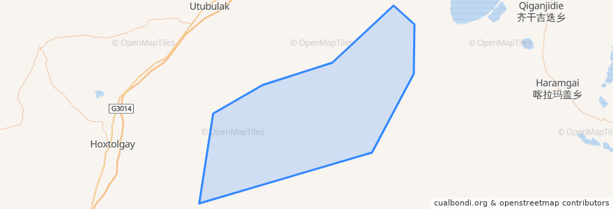 Mapa de ubicacion de 仓德格矿区.