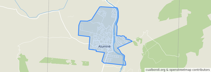 Mapa de ubicacion de Aluminé.