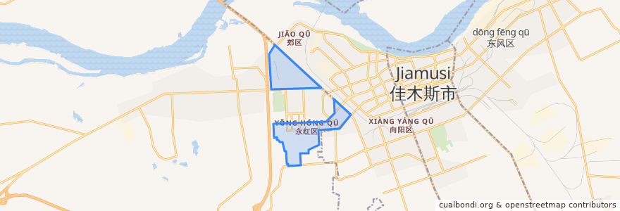 Mapa de ubicacion de 友谊街道.