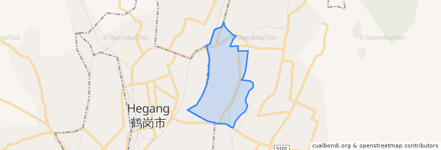 Mapa de ubicacion de 东山街道.