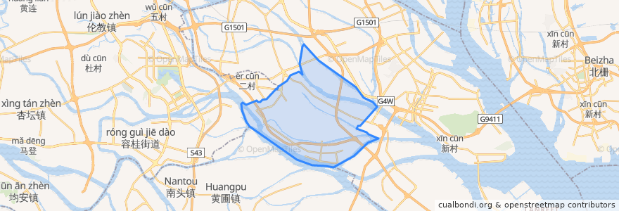 Mapa de ubicacion de 大岗镇.