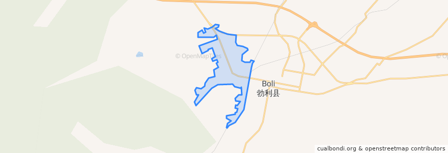 Mapa de ubicacion de 铁西街道.