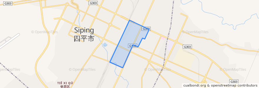 Mapa de ubicacion de 北市场街道.