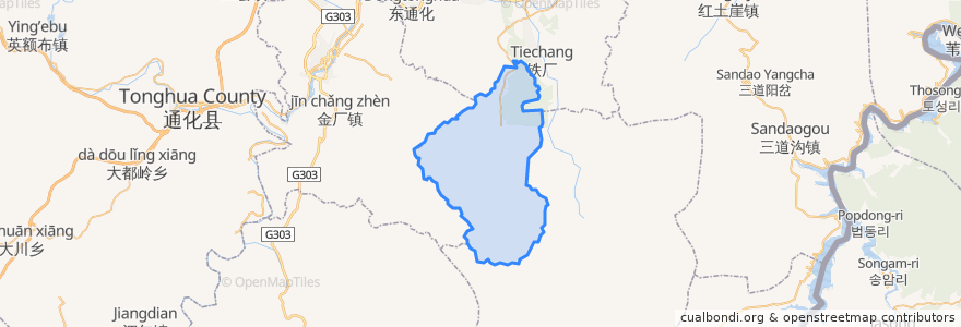 Mapa de ubicacion de 东来乡.