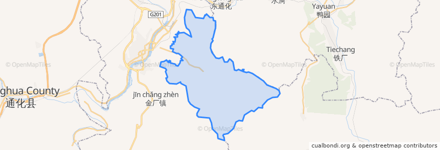 Mapa de ubicacion de 江东乡.