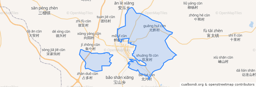 Mapa de ubicacion de Fu'an Subdistrict.