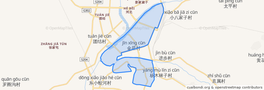 Mapa de ubicacion de 民主街道.