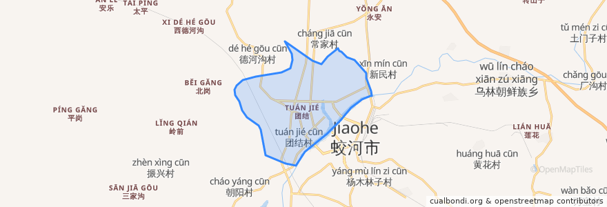 Mapa de ubicacion de 河北街道.