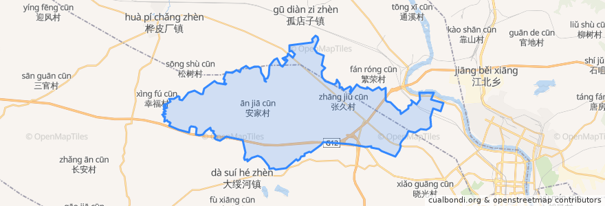 Mapa de ubicacion de 新北街道.