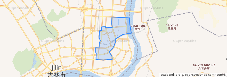 Mapa de ubicacion de 新地号街道.