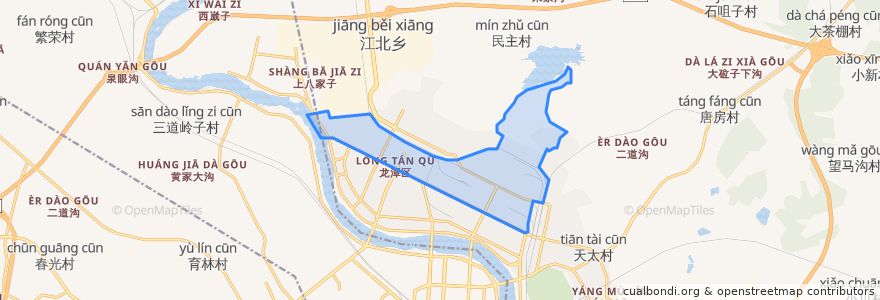 Mapa de ubicacion de 龙华街道.