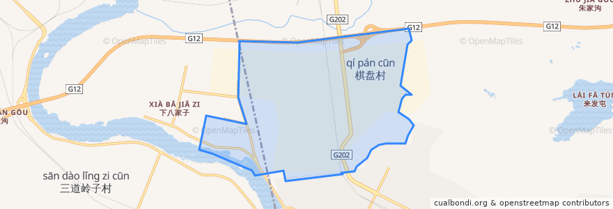 Mapa de ubicacion de 泡子沿街道.