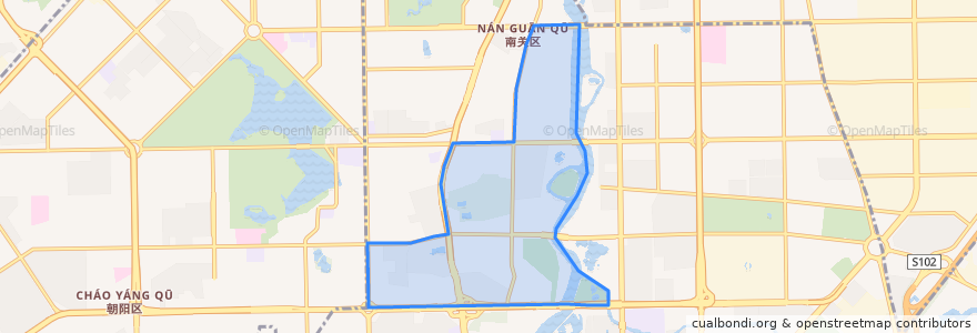 Mapa de ubicacion de Hongcheng Subdistrict.