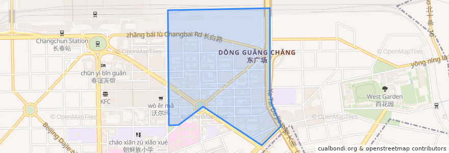 Mapa de ubicacion de 南广街道.