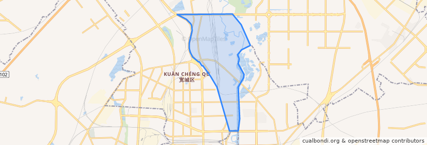 Mapa de ubicacion de 团山街道.