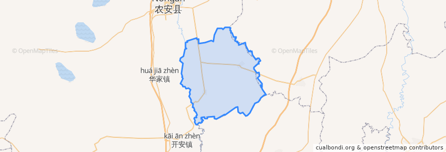 Mapa de ubicacion de 前岗乡.