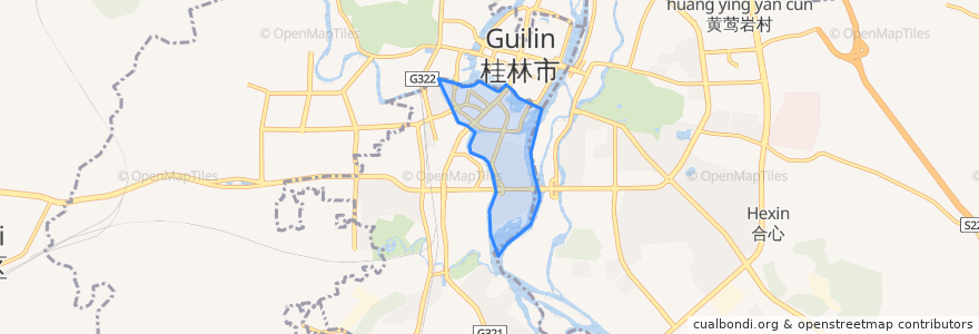 Mapa de ubicacion de 象山街道.