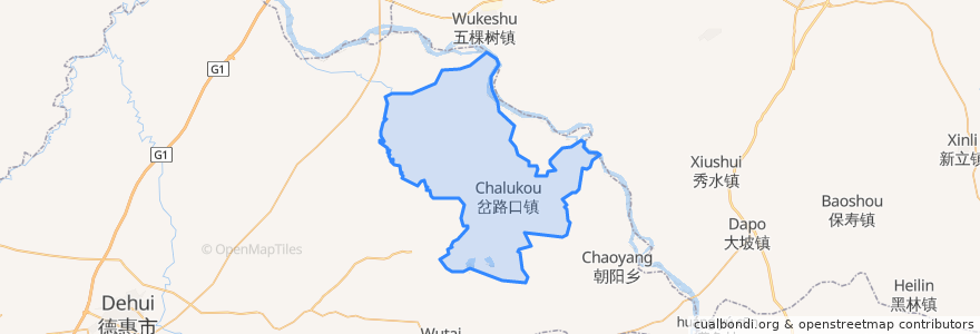 Mapa de ubicacion de 岔路口镇.