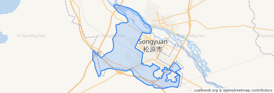 Mapa de ubicacion de Xingyuan.