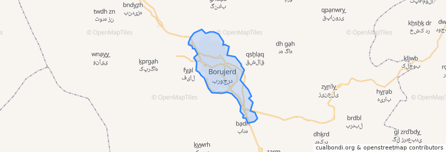 Mapa de ubicacion de Borudscherd.