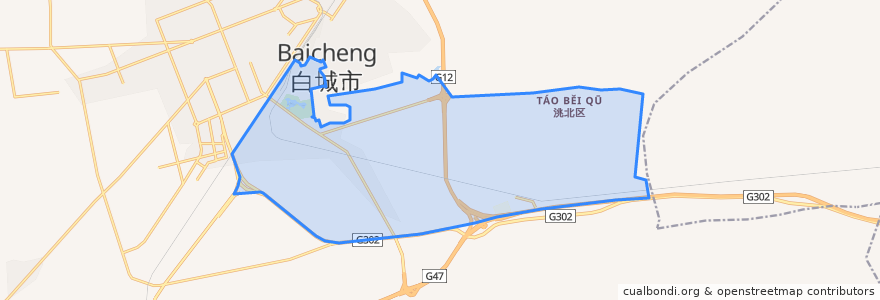 Mapa de ubicacion de Chengnan Subdistrict.