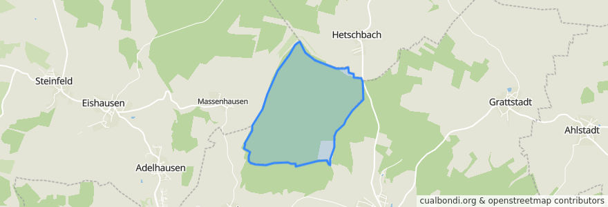 Mapa de ubicacion de Gellnhausen.