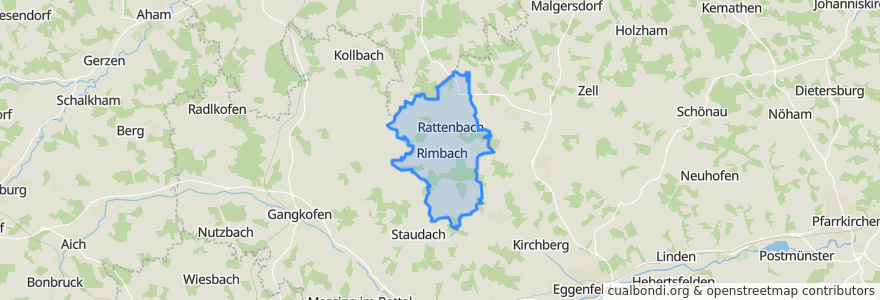 Mapa de ubicacion de Rimbach.