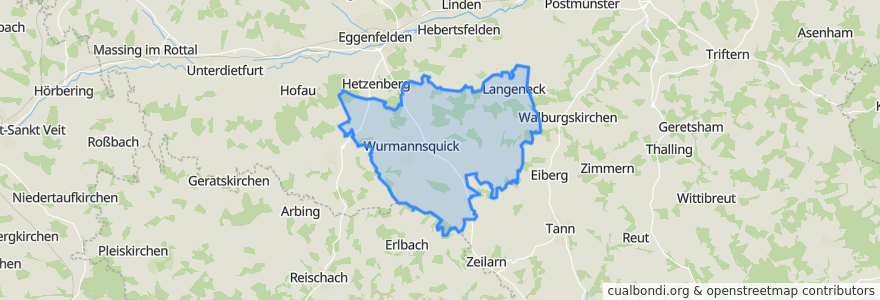 Mapa de ubicacion de Wurmannsquick.