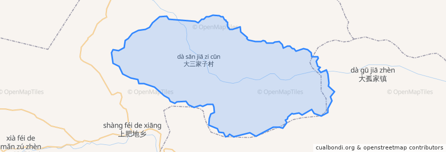 Mapa de ubicacion de 李家台乡.