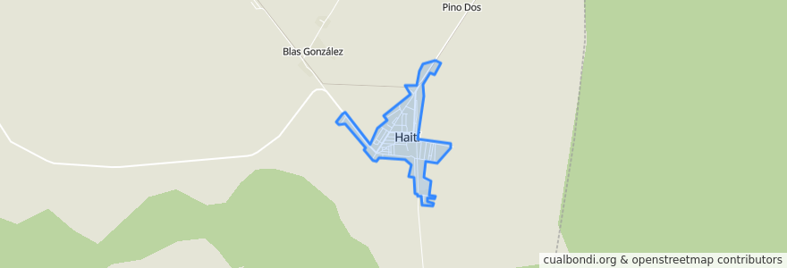 Mapa de ubicacion de Pueblo Haití.