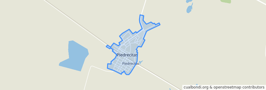 Mapa de ubicacion de Pueblo Piedrecitas.