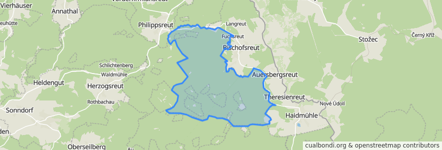 Mapa de ubicacion de Leopoldsreuter Wald.