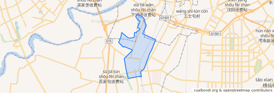 Mapa de ubicacion de 解放街道.