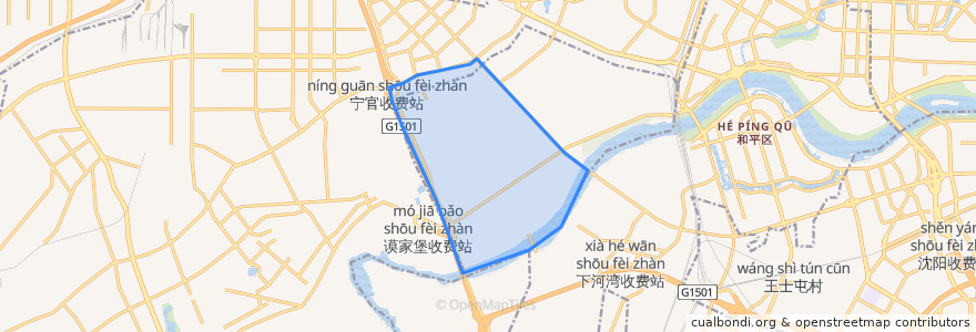 Mapa de ubicacion de 南阳湖街道.