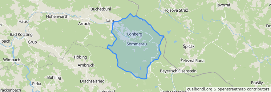 Mapa de ubicacion de Lohberg.